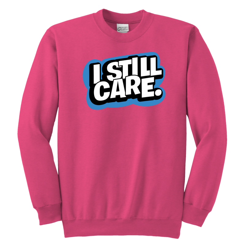 Yep, I Still Care Youth Unisex Crewneck Sweatshirt