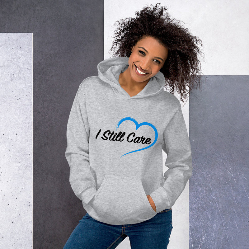 I Still Care Heart Women's Heavy Blend Hooded Sweatshirt