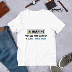 Warning Sign Unisex Premium T-Shirt