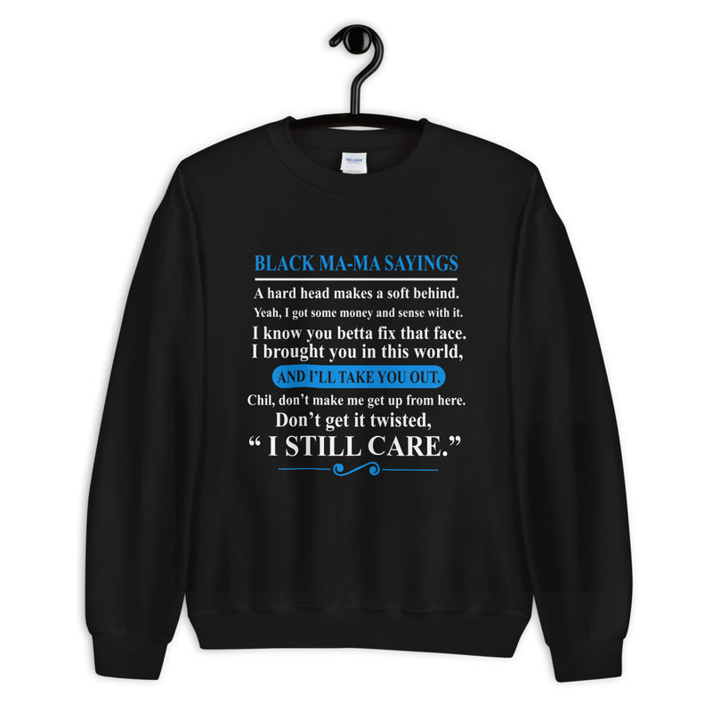 Black Mama's Sayings Women's Crew Neck Sweatshirt