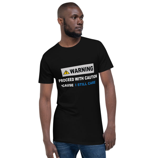 Warning Sign Drop Tail Long T-Shirt