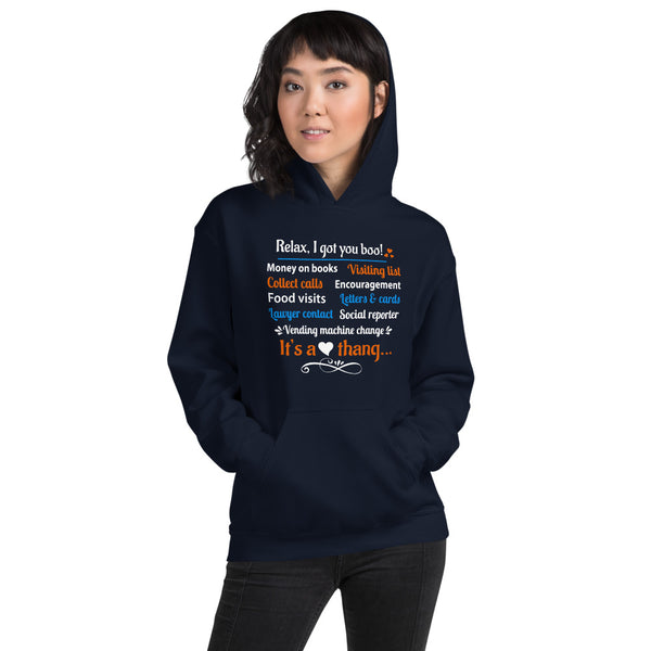 Relax, Boo Heavy Blend Hoodie Sweatshirt