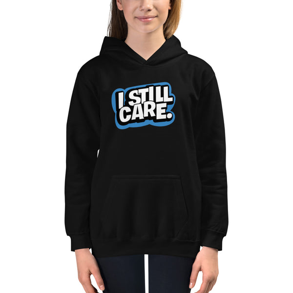 Yep, I Still Care Youth Unisex Ringspun Hoodie