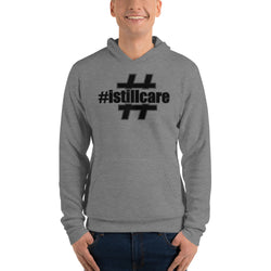 I Still Care Hashtag Men's Fleece Pullover Hoodie