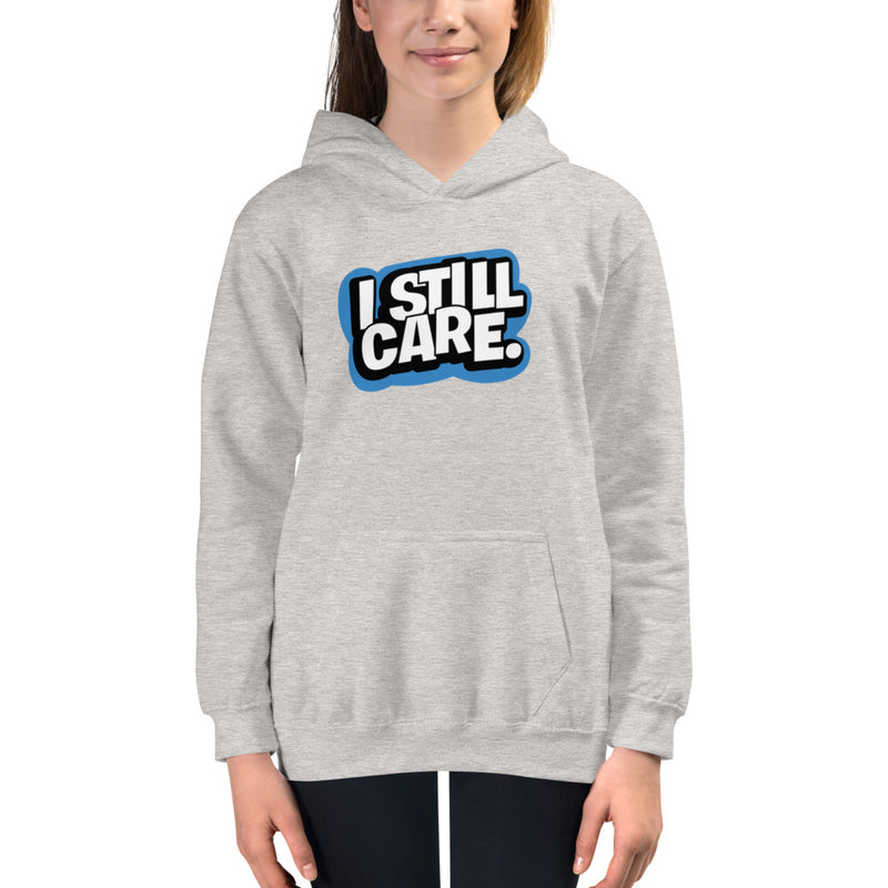 Yep, I Still Care Youth Unisex Ringspun Hoodie