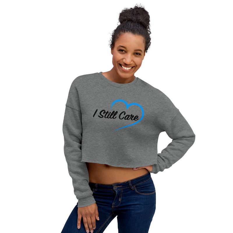 I Still Care Heart Women's Cropped Sweatshirt