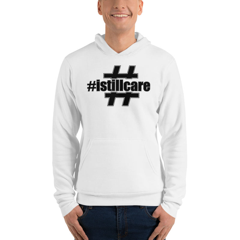 I Still Care Hashtag Men's Fleece Pullover Hoodie