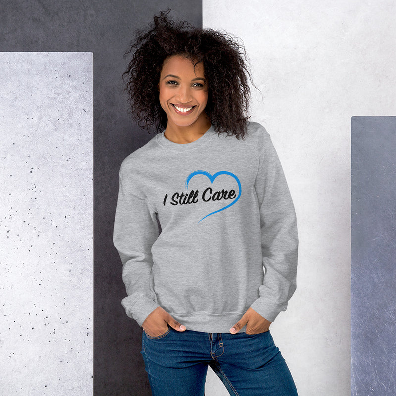 I Still Care Heart Women's Crew Neck Sweatshirt