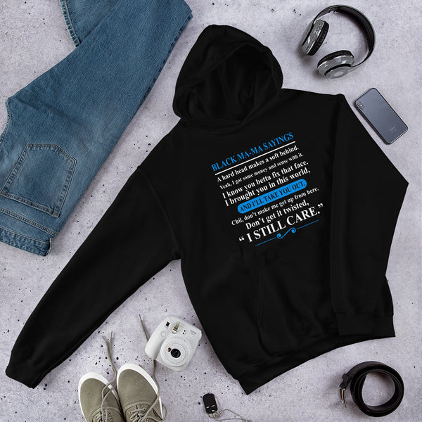 Black Mama's Sayings Women's Heavy Blend  Hoodie Sweatshirt