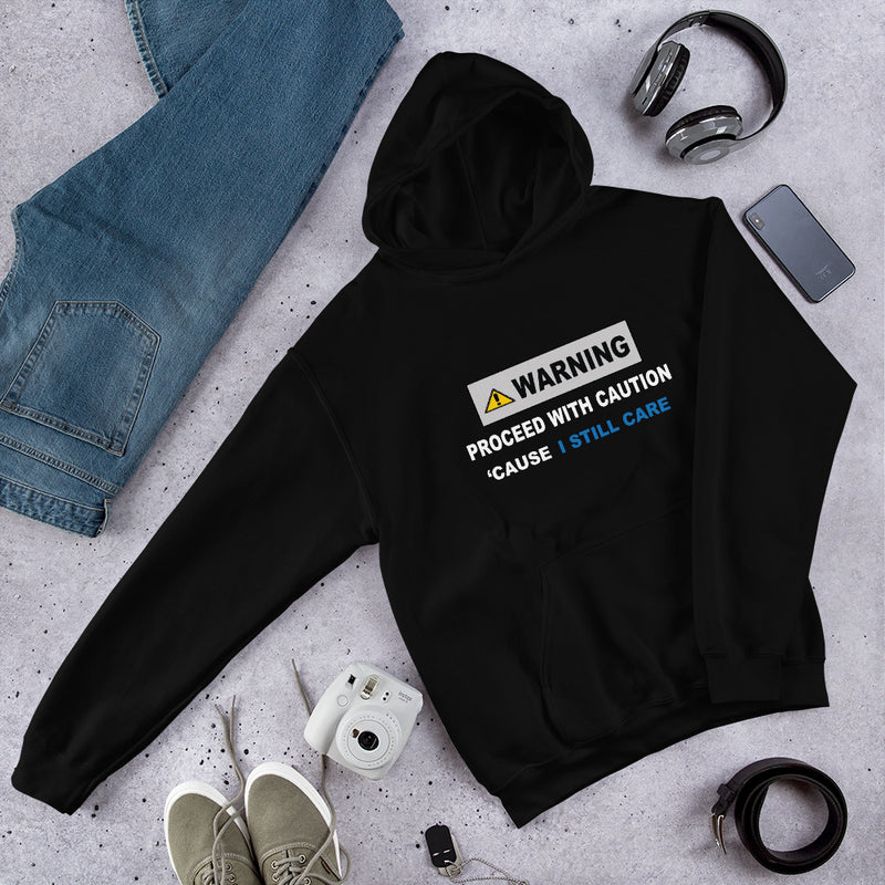 Warning Sign Unisex Heavy Blend Hoodie Sweatshirt