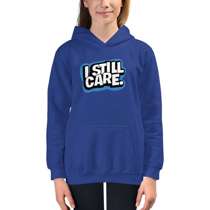 Yep, I Still Care Youth Unisex Ringspun Hoodie