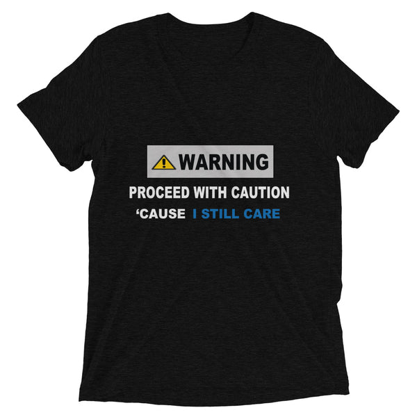 Warning Sign Unisex Tri-Blend T-Shirt