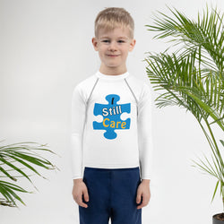 I Still Care Puzzle Fun Boys' Rash Guard