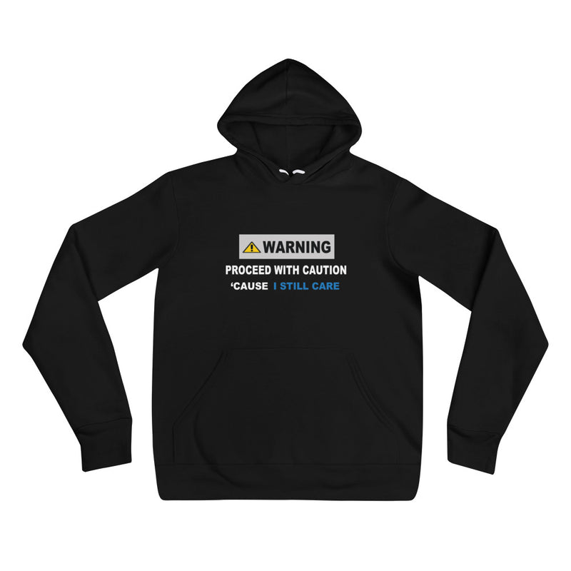 Warning Sign Unisex Fleece Pullover Hoodie