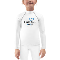 I Still Care Lil Heart Girls' Rash Guard