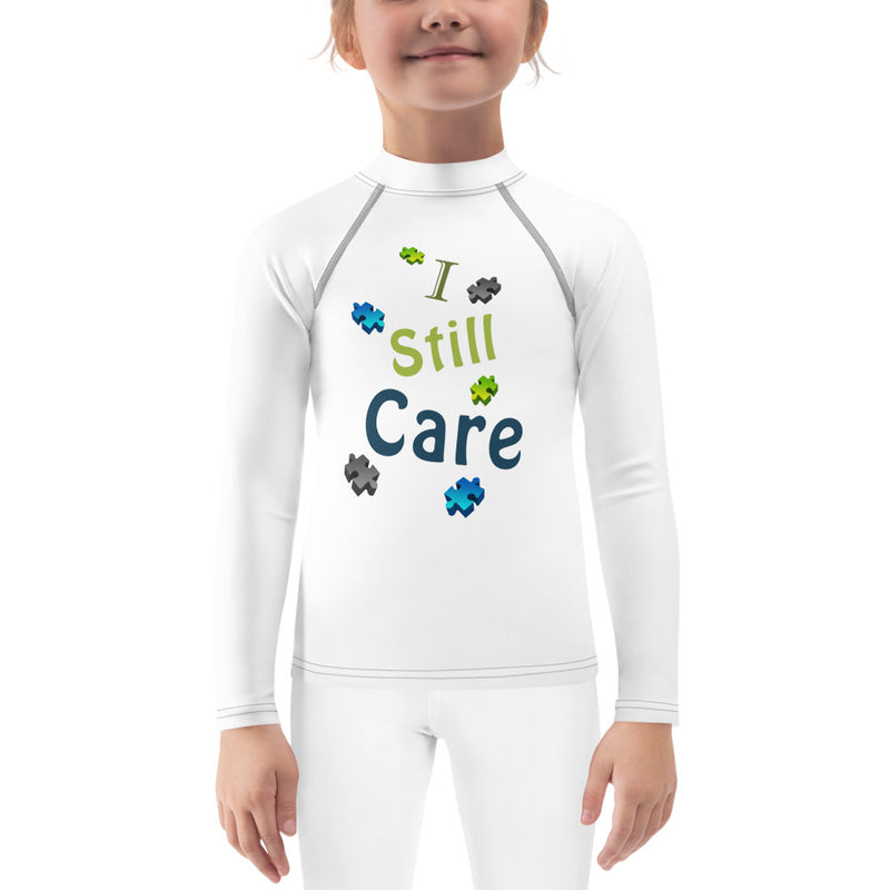 I Still Care Pieces of a Puzzle Girls' Rash Guard