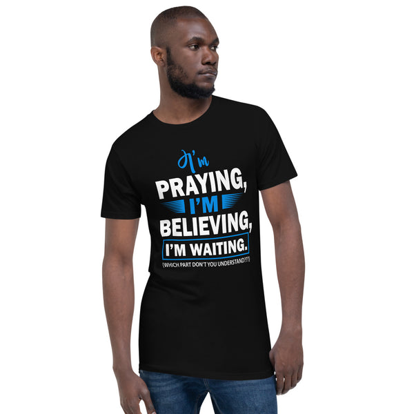 I'm Praying Men's Drop Tail Long T-Shirt