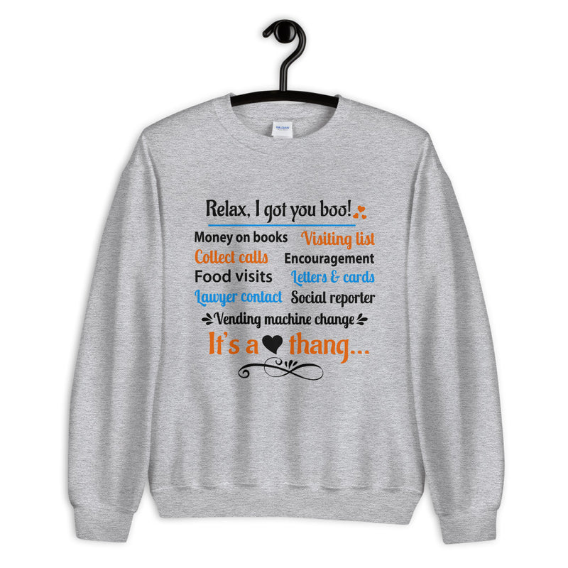 Relax, Boo Women's Crew Neck Sweatshirt