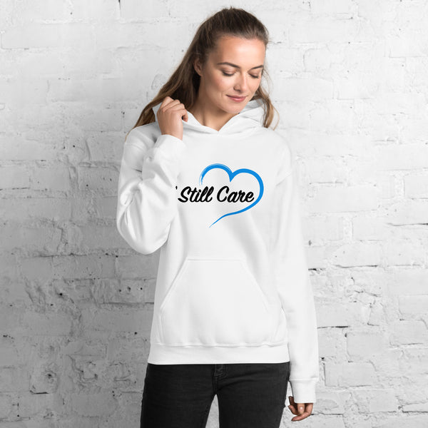 I Still Care Heart Women's Heavy Blend Hooded Sweatshirt